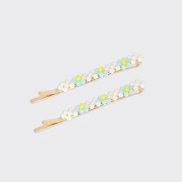 Mini Daisy Set Of 2 Hairclips - Various Colours