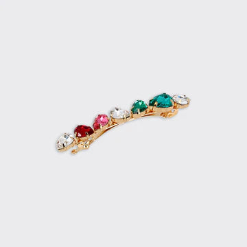 Multi Teardrop Jewelled Hairclip