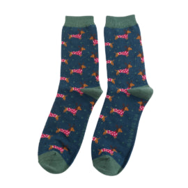 Xmas Sausage Dogs Men's Socks - Various Colours