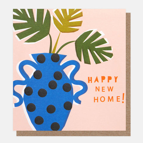 Happy New Home Vase and Palm