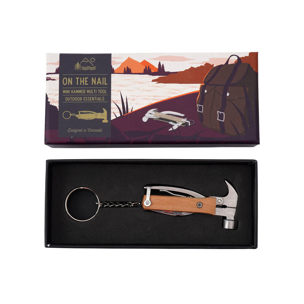 Wild & Free 'Nailed It' Hammer Multi Tool Keyring