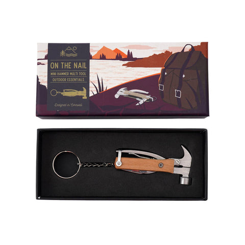 Wild & Free 'Nailed It' Hammer Multi Tool Keyring