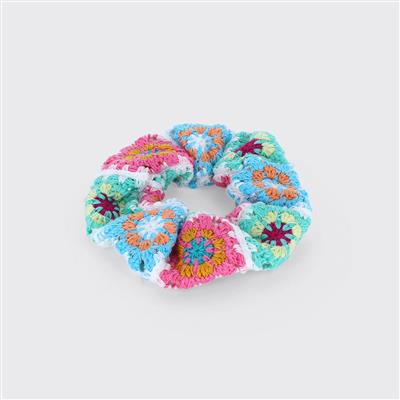 Floral Crochet Scrunchie - Various Colours
