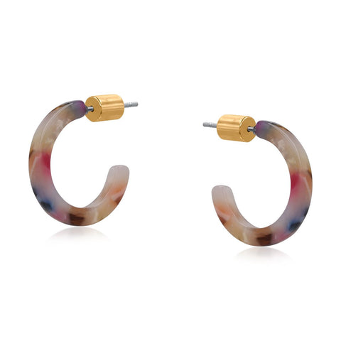 Petite Resin Hoop - Various Colours