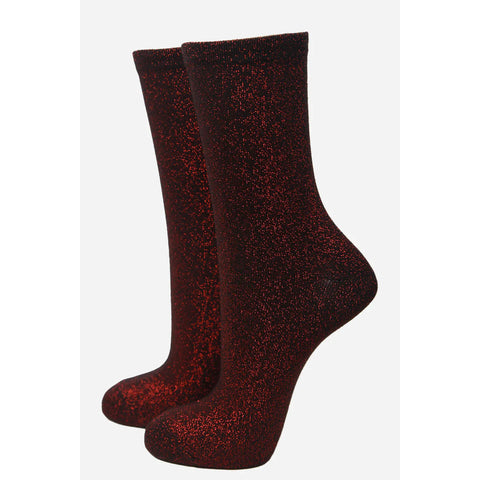 Womens Glitter Socks - Various Colours