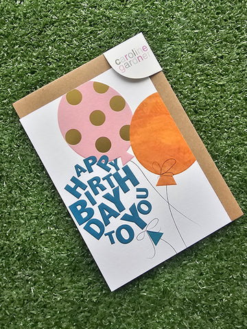 Happy Birthday To You Balloons Card