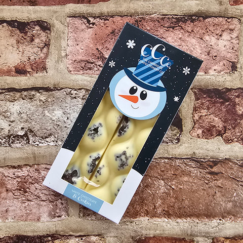 Christmas Snowman Cookies Barrel Bar Gift Box