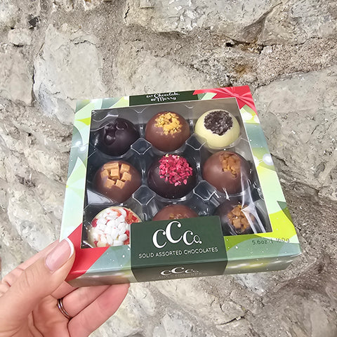 9 Assorted Festive Chocolate Domes Box