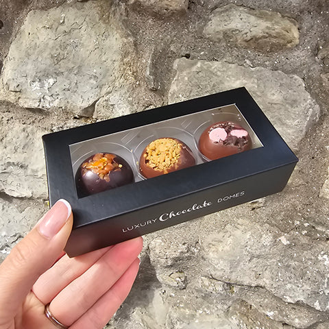 Three Chocolate Domes Mini Gift Box - Various Flavours