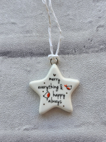 Mini Christmas Hanging Decoration - Various Designs