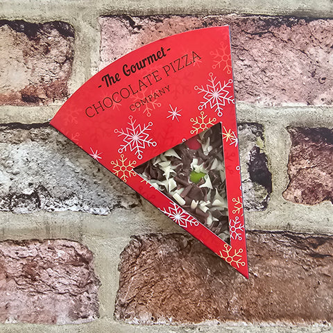 Christmas Chocolate Pizza Slice