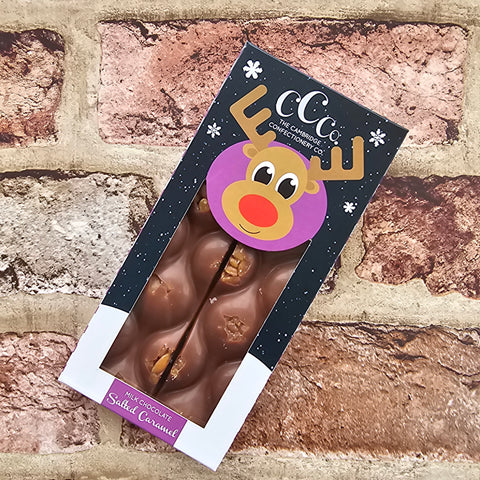 Christmas Reindeer Salted Caramel Barrel Bar Gift Box