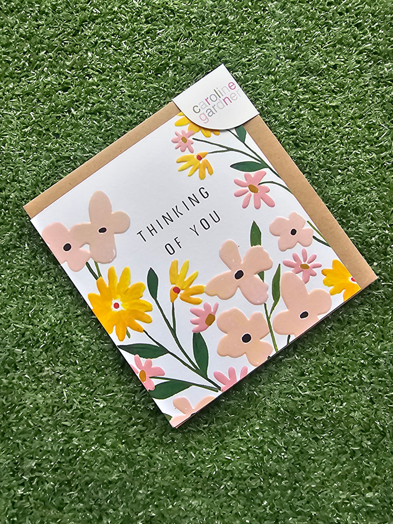 Thinking Of You Pastel Florals Card