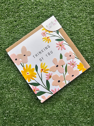 Thinking Of You Pastel Florals Card