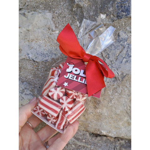 Strawberry Jelly Canes Ribbon Bag