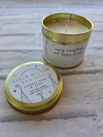Christmas Soy Wax Candle - Various Saying