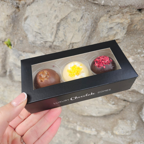 Three Chocolate Domes Mini Gift Box - Various Flavours