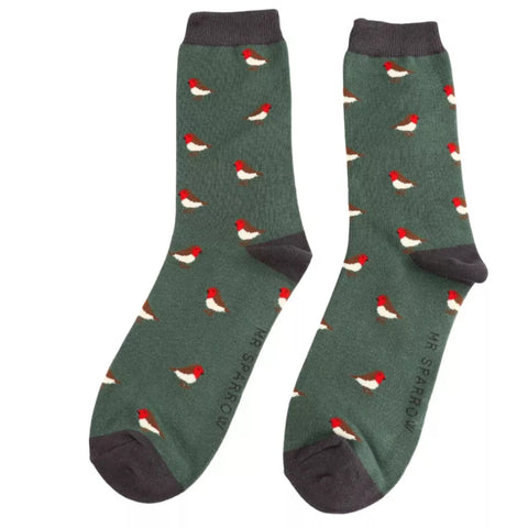 Mr Sparrow Little Robins Socks - Various Colours