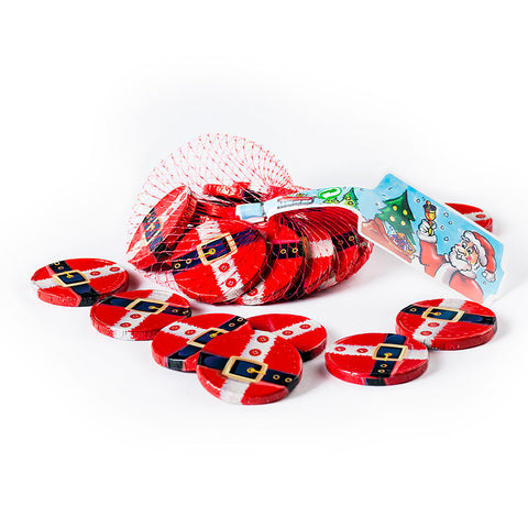 Milk Chocolate Santa Coins