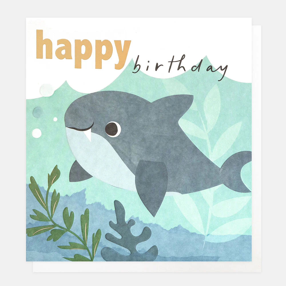 Happy Birthday - Shark & Bubbles