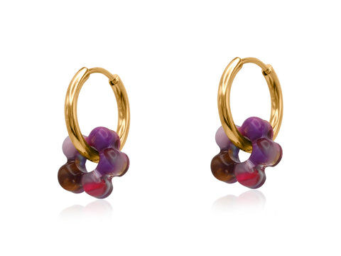 Resin Flower Huggies - Various Colours