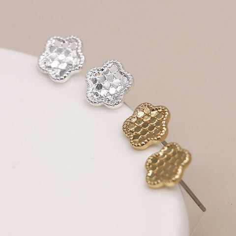 Silver And Gold Textured Stud - Various Style