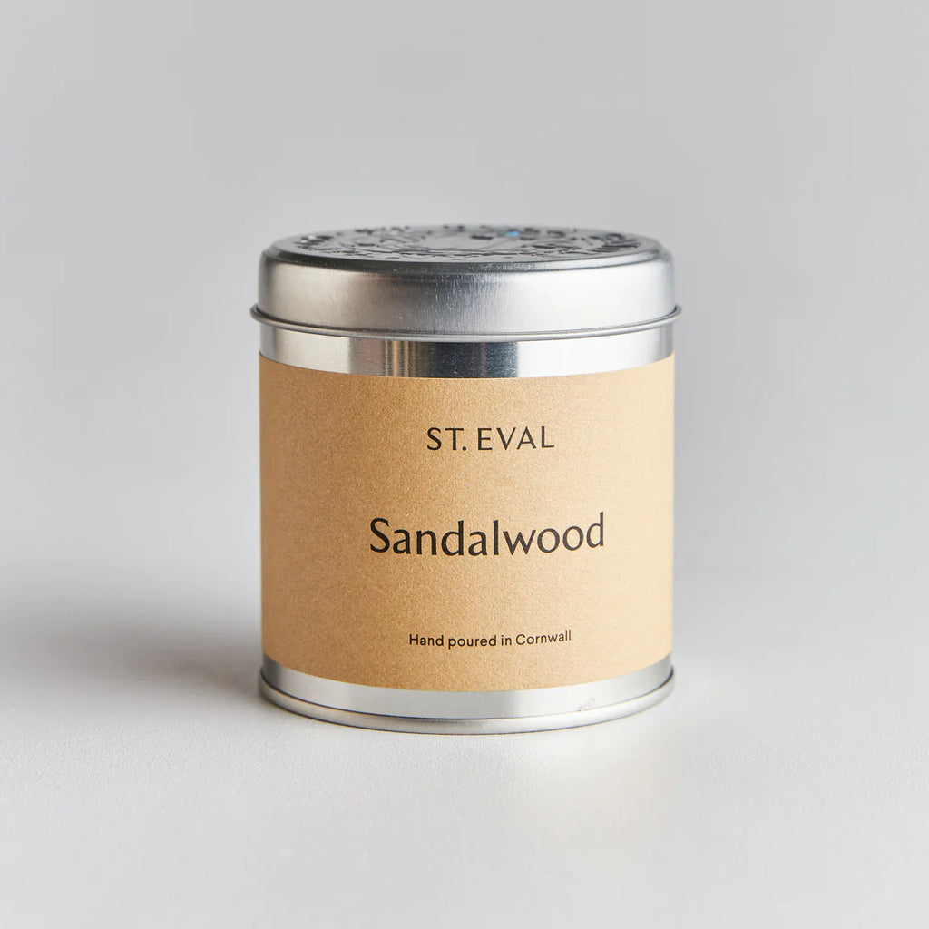 Sandalwood Scented Tin Candle