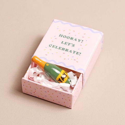 Tiny Ceramic Matchbox Tokens -  Various Sayings