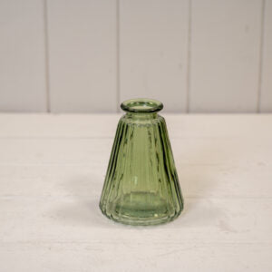 Mini Ribbed Tapered Vase - Various Colours