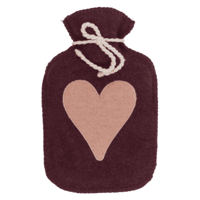 Heart Hot Water Bottle - Various Colours