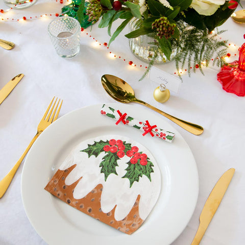 Christmas Pudding Shaped Napkin