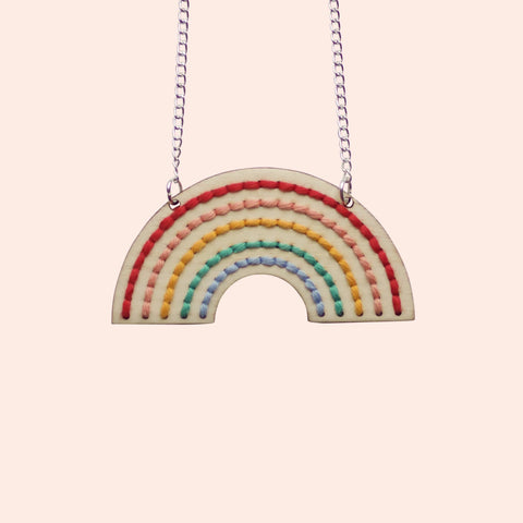 Rainbow Necklace Embroidery Board Kit