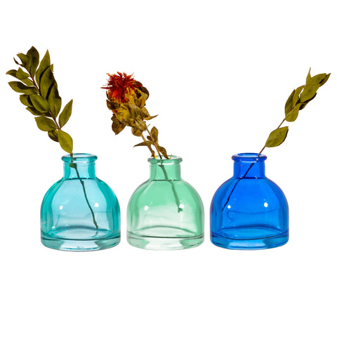 Cool Toned Mini Bud Vases - Various Colours