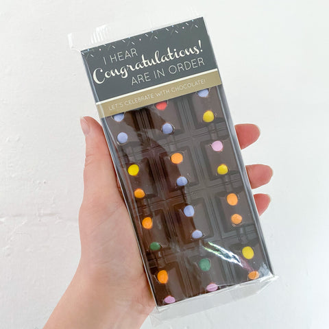 Congratulations! Milk Chocolate Mini Bean Bar