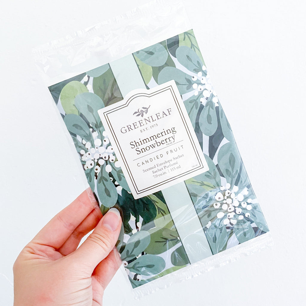 Greenleaf Shimmering Snowberry Large Scented Sachet