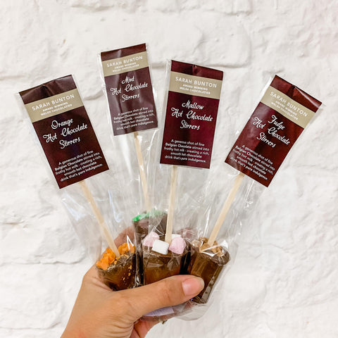 Hot Chocolate Stirrers - Various Flavours