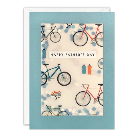 Cycling Father's Day Paper Shakies Card