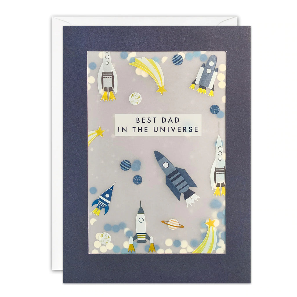 Rockets Father's Day Paper Shakies Card