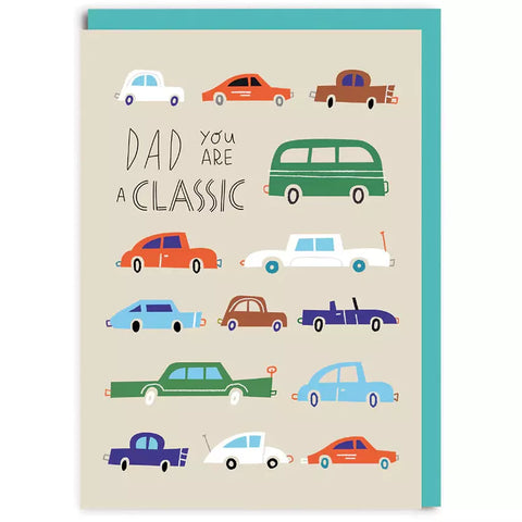 Dad Classic Car Greeting Card
