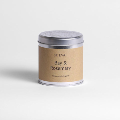 Bay and Rosemary Scented Tin Candle