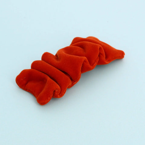 Ruched Velvet Hair Clip - Various Colours