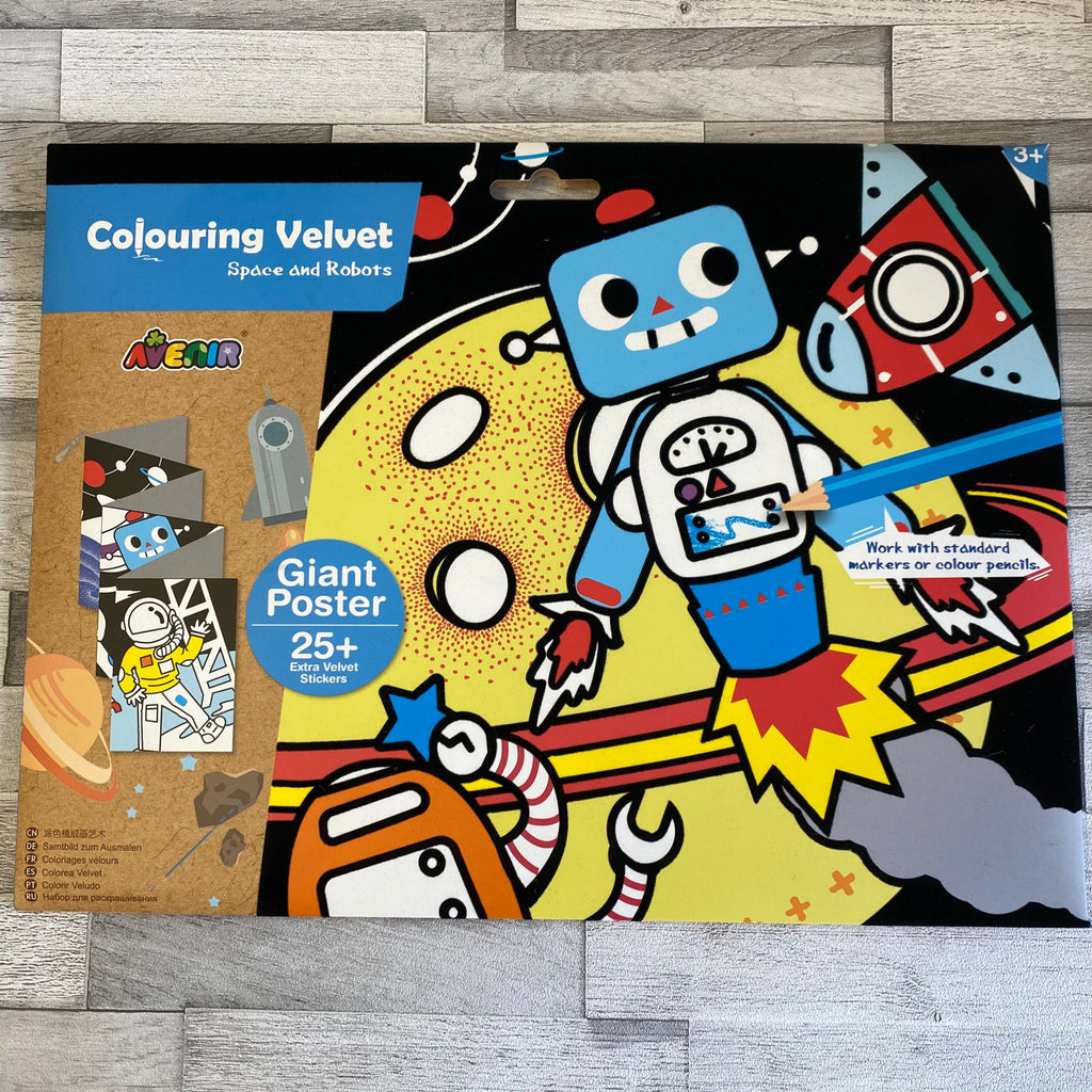 Velvet Colouring - Space and Robots