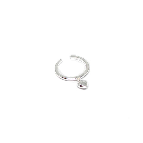 Adjustable Ring with Heart Charm - Various Colours