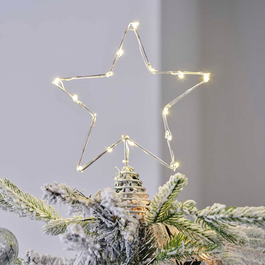 Snowflake Tree Topper - Silver